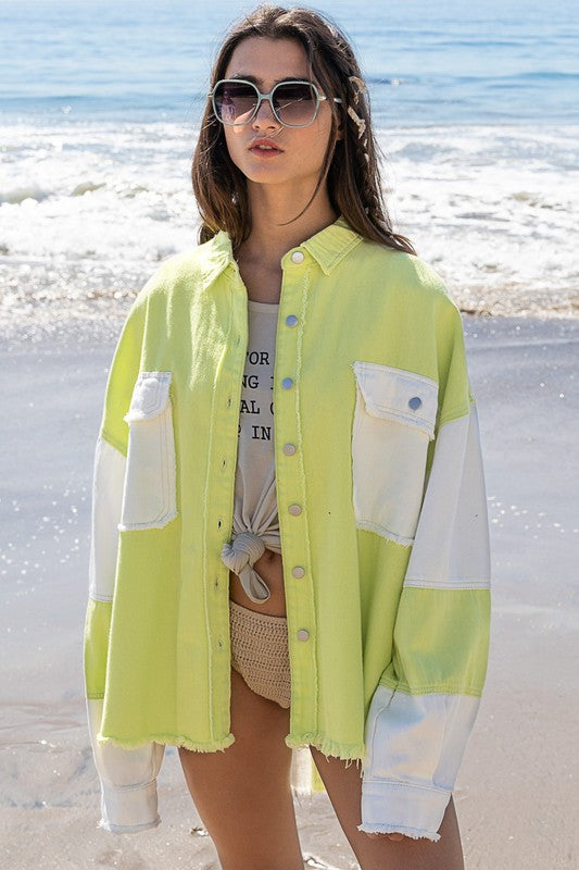 Colorblock Oversized Jacket