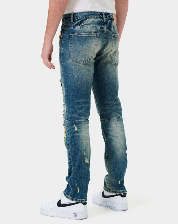 BORO REPAIR STRAIGHT DENIM