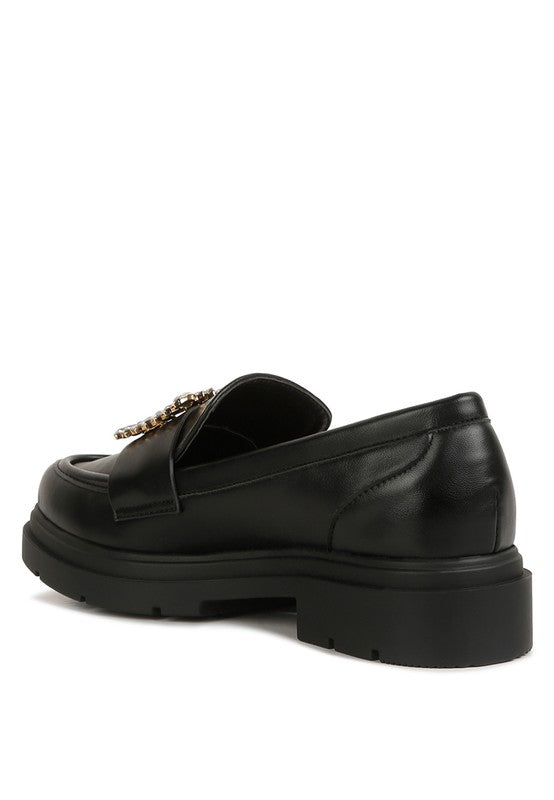 Bossi Loafers With Buckle Embellishment