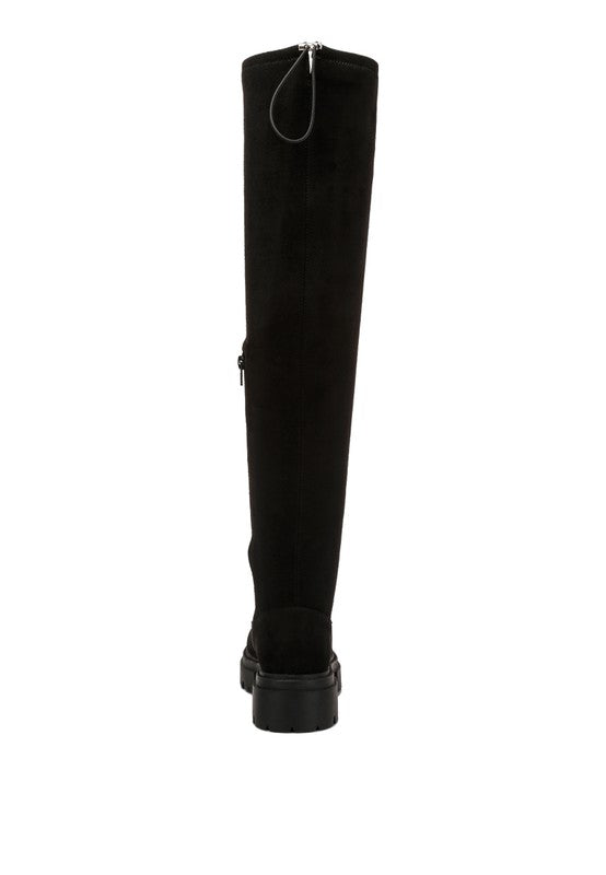 Babette Drawstring Detail Knee High Boots